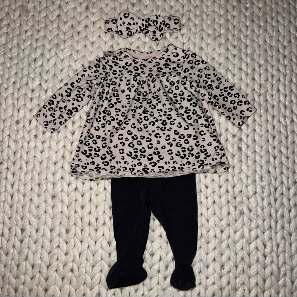 H&M Leopard Headband Newborn Set